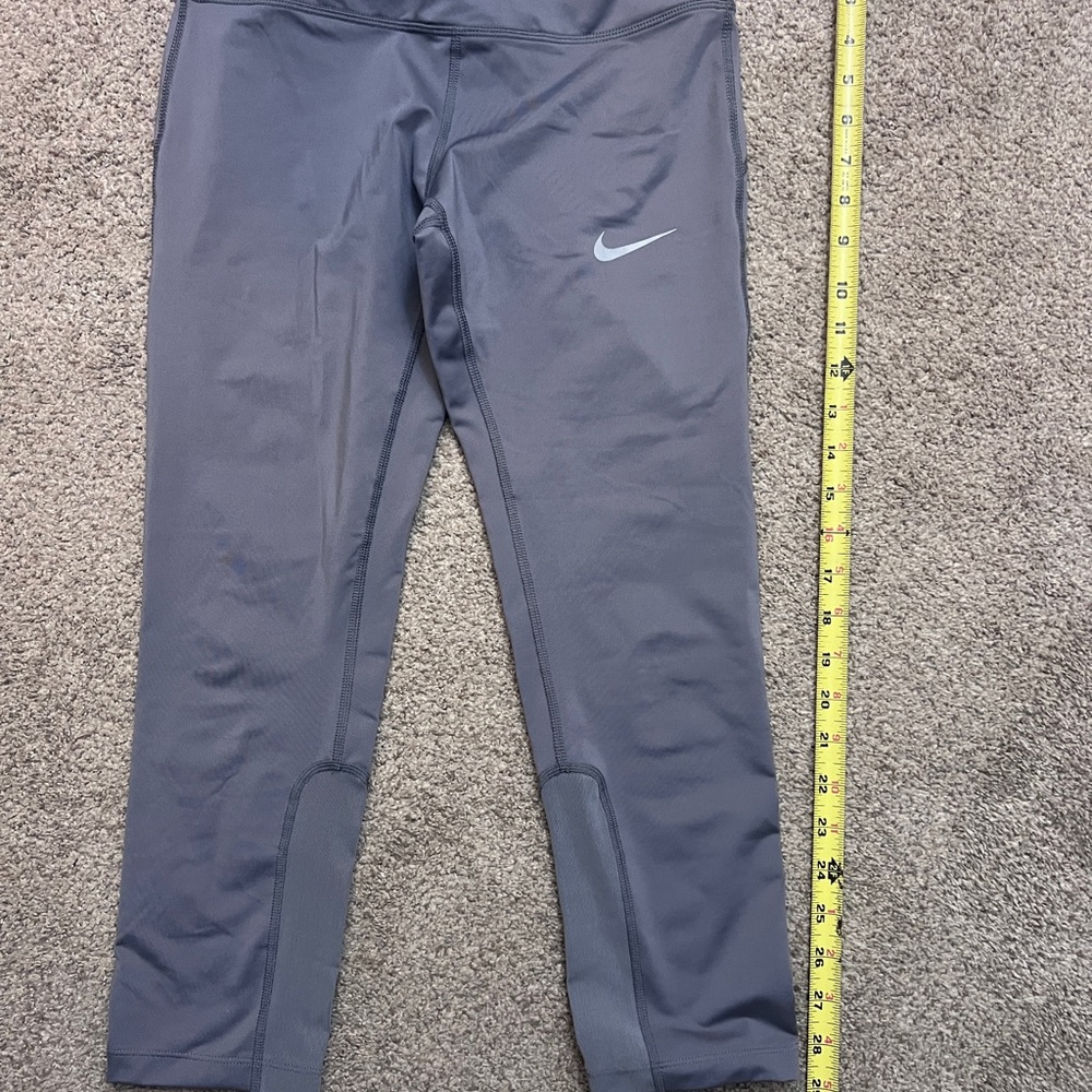 Nike Silver and Purple Leggings Performance Fit